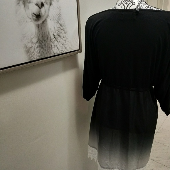 Amzplus Black Ombre Dress - Picture 2 of 4